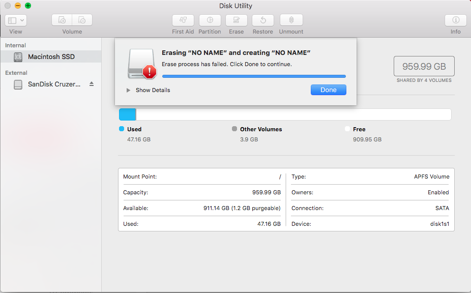 format a ssd for osx